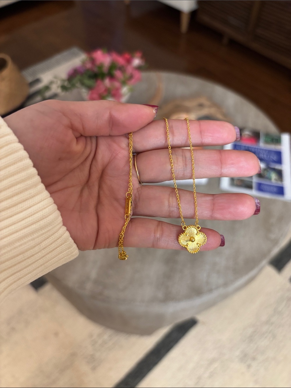 Gold Clover Necklace